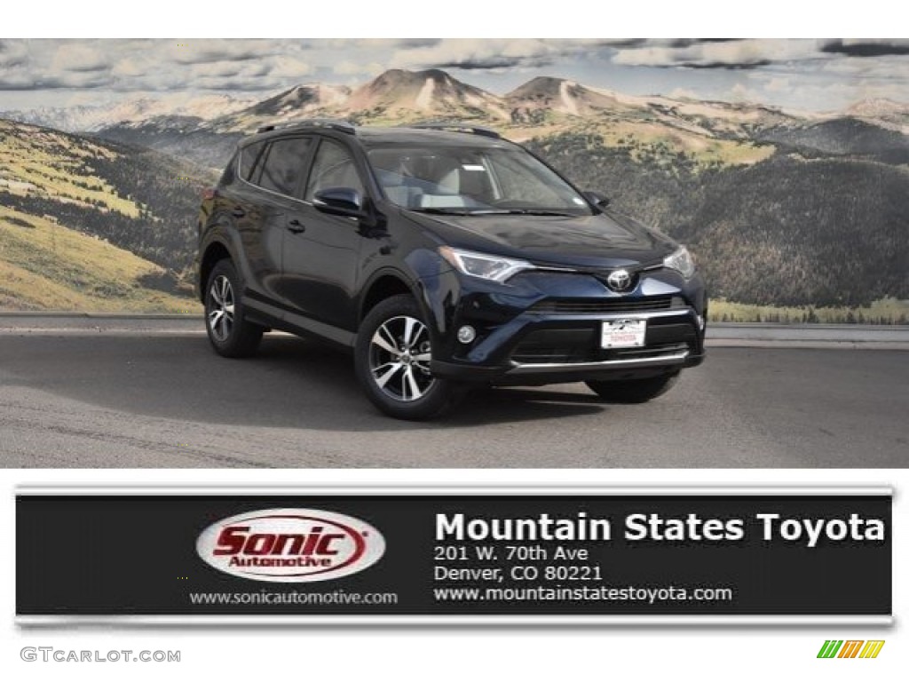 2018 RAV4 XLE AWD - Galactic Aqua Mica / Ash photo #1
