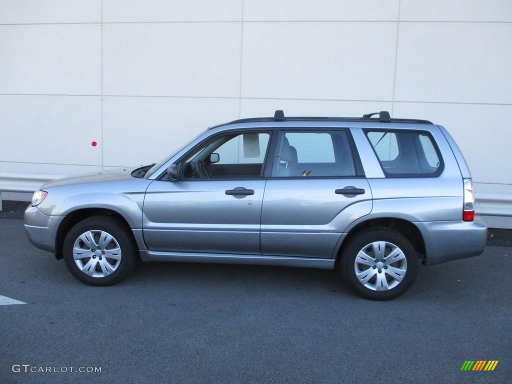 2008 Forester 2.5 X - Steel Silver Metallic / Graphite Gray photo #2
