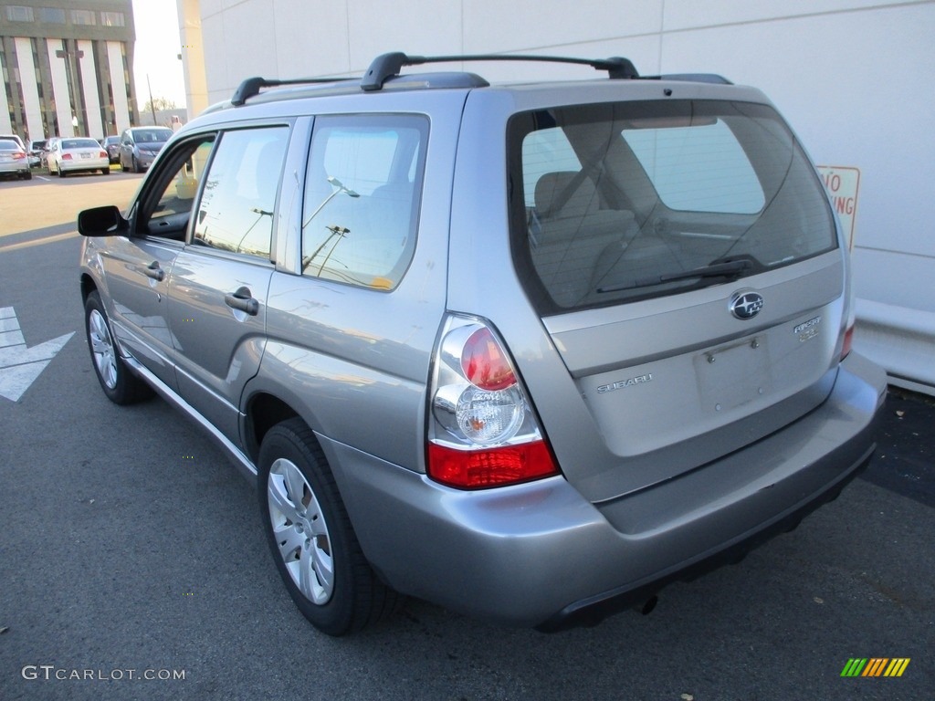 2008 Forester 2.5 X - Steel Silver Metallic / Graphite Gray photo #3