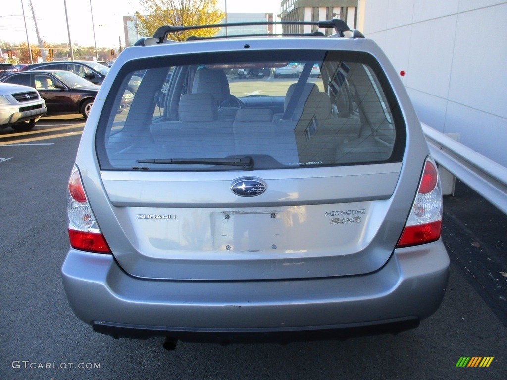 2008 Forester 2.5 X - Steel Silver Metallic / Graphite Gray photo #4