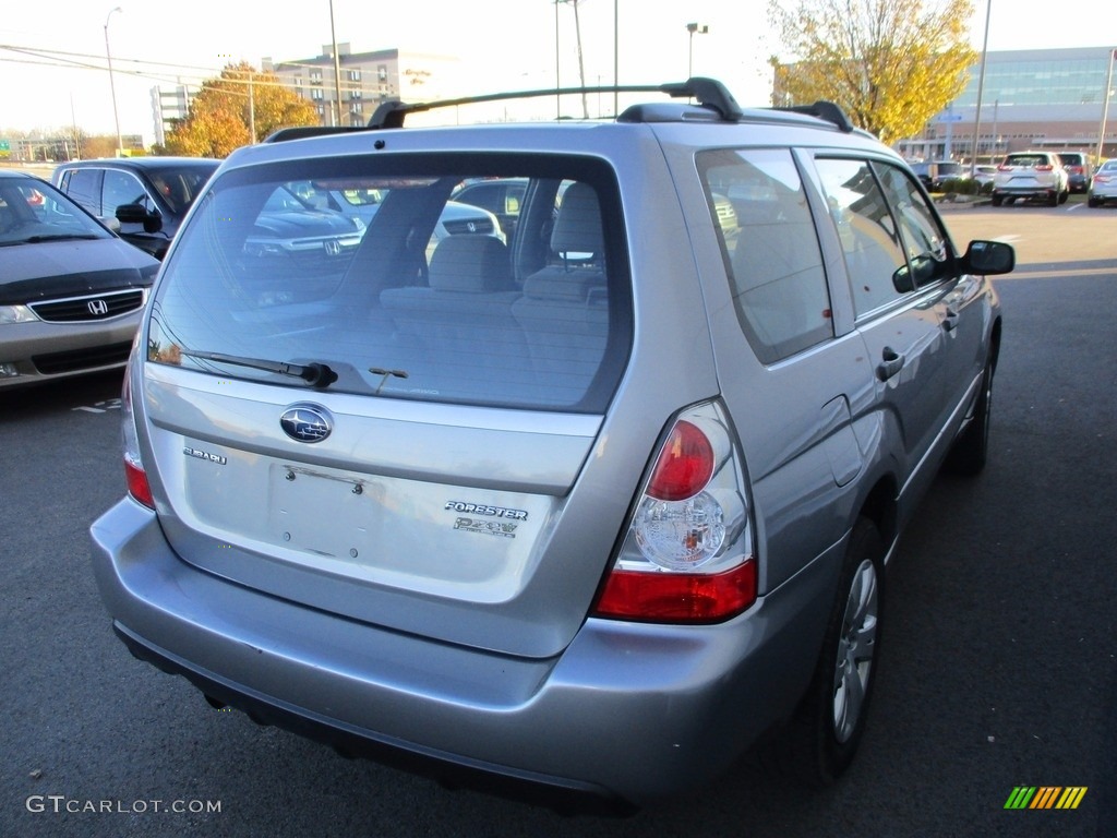 2008 Forester 2.5 X - Steel Silver Metallic / Graphite Gray photo #5
