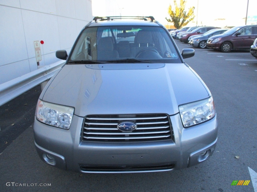 2008 Forester 2.5 X - Steel Silver Metallic / Graphite Gray photo #8