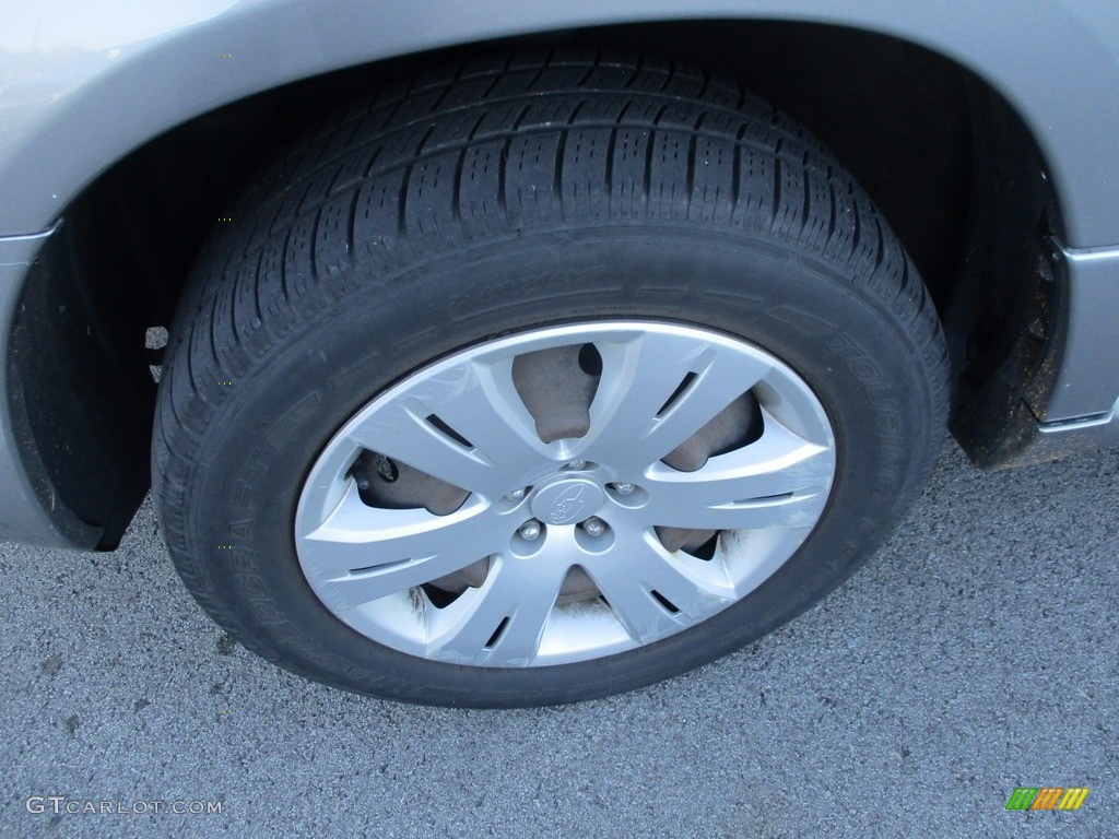 2008 Forester 2.5 X - Steel Silver Metallic / Graphite Gray photo #10