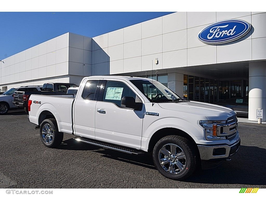 2018 F150 XLT SuperCab 4x4 - Oxford White / Earth Gray photo #1