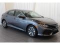 Modern Steel Metallic 2018 Honda Civic LX Hatchback Exterior