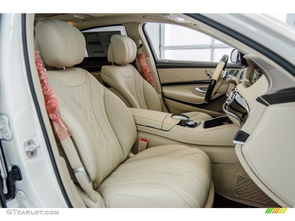 Silk Beige/Espresso Brown Interior 2018 Mercedes-Benz S 560 Sedan Photo #124107256