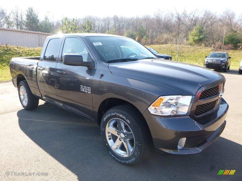 2018 1500 Express Quad Cab 4x4 - Granite Crystal Metallic / Black/Diesel Gray photo #7