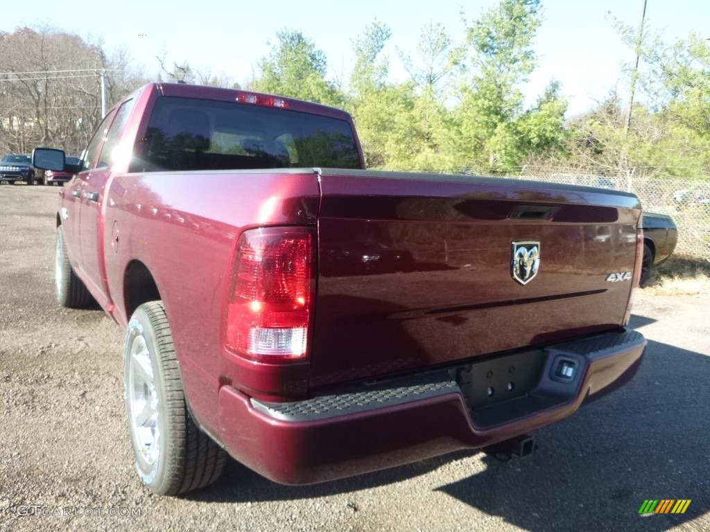 2018 1500 Express Quad Cab 4x4 - Delmonico Red Pearl / Black/Diesel Gray photo #3
