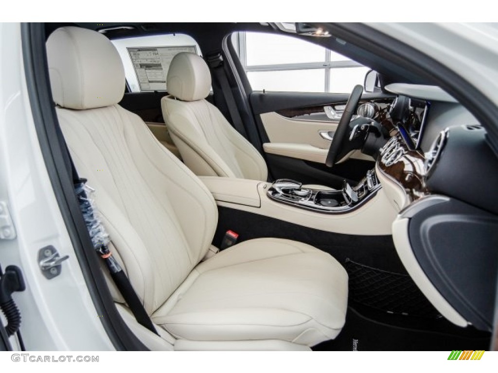 Macchiato Beige/Black Interior 2018 Mercedes-Benz E 400 4Matic Wagon Photo #124107673