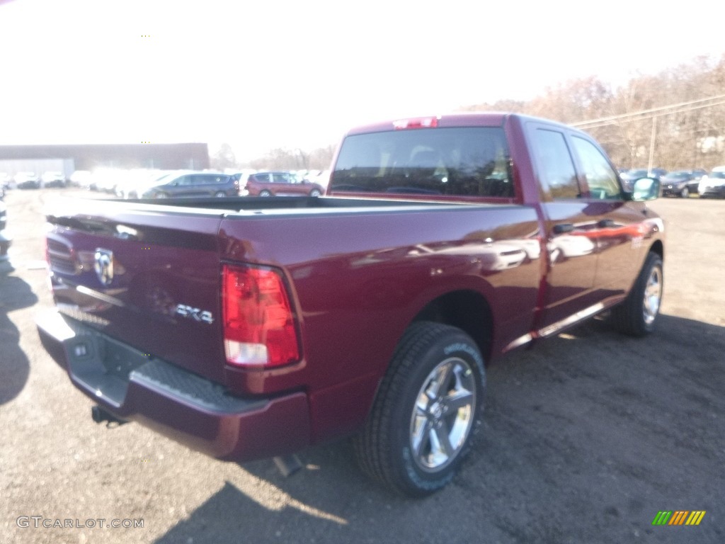 2018 1500 Express Quad Cab 4x4 - Delmonico Red Pearl / Black/Diesel Gray photo #5