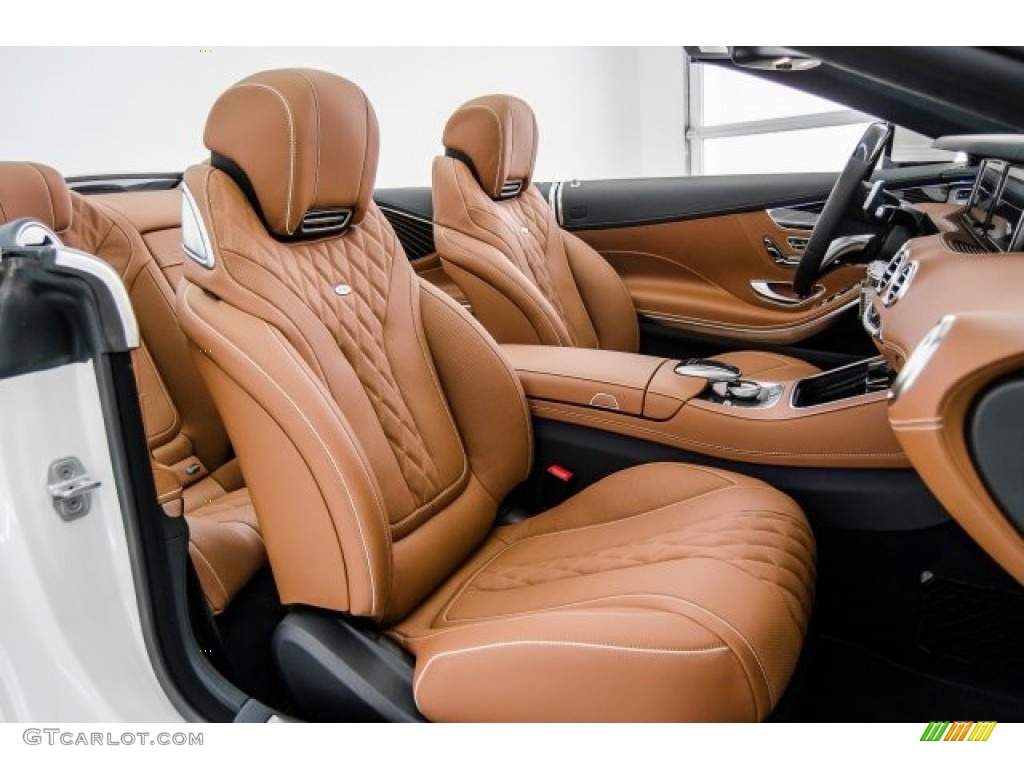 designo Saddle Brown/Black Interior 2017 Mercedes-Benz S 550 Cabriolet Photo #124107931
