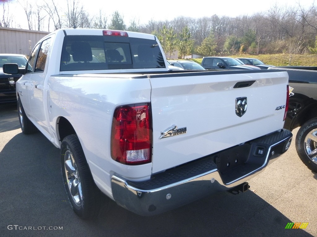 2018 1500 Big Horn Crew Cab 4x4 - Bright White / Black/Diesel Gray photo #3