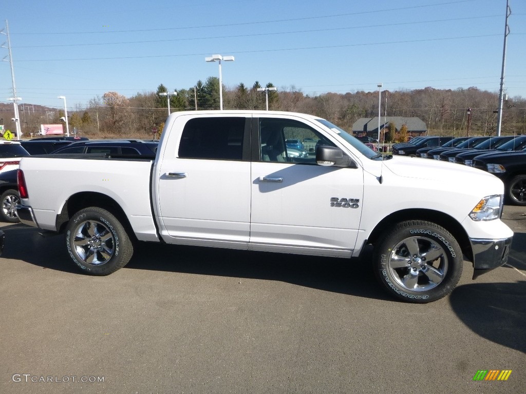 2018 1500 Big Horn Crew Cab 4x4 - Bright White / Black/Diesel Gray photo #6