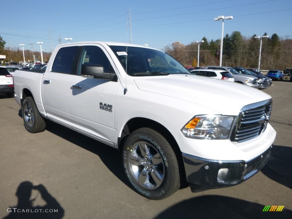 2018 1500 Big Horn Crew Cab 4x4 - Bright White / Black/Diesel Gray photo #7