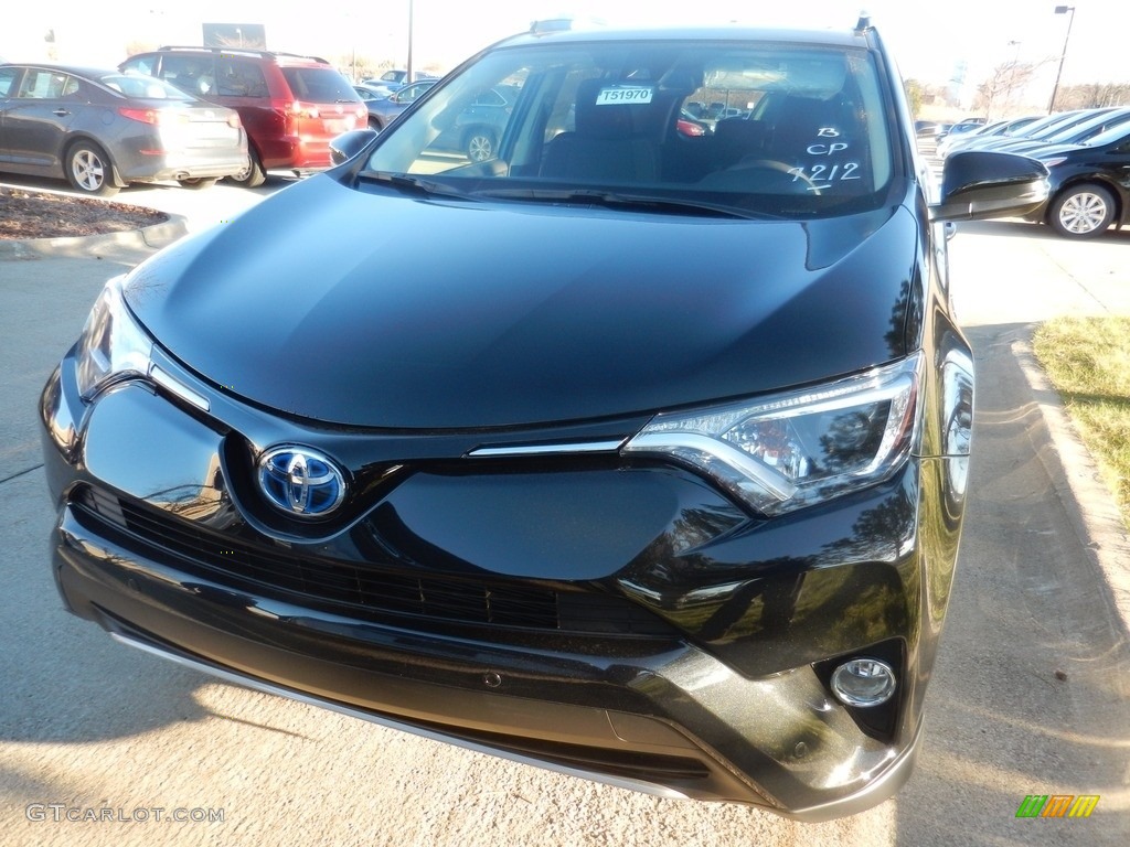 2018 RAV4 XLE AWD Hybrid - Black / Black photo #1