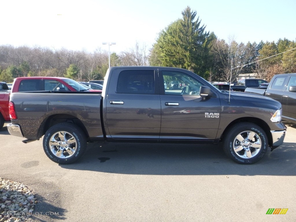 2018 1500 Big Horn Crew Cab 4x4 - Granite Crystal Metallic / Black/Diesel Gray photo #6