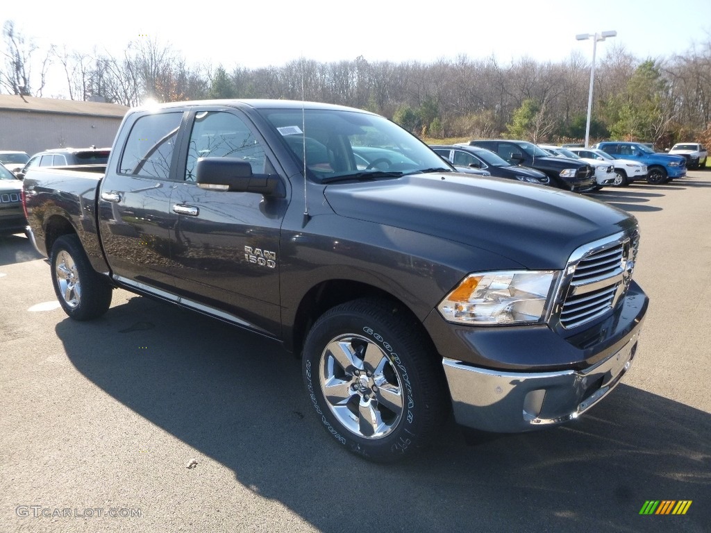 2018 1500 Big Horn Crew Cab 4x4 - Granite Crystal Metallic / Black/Diesel Gray photo #7