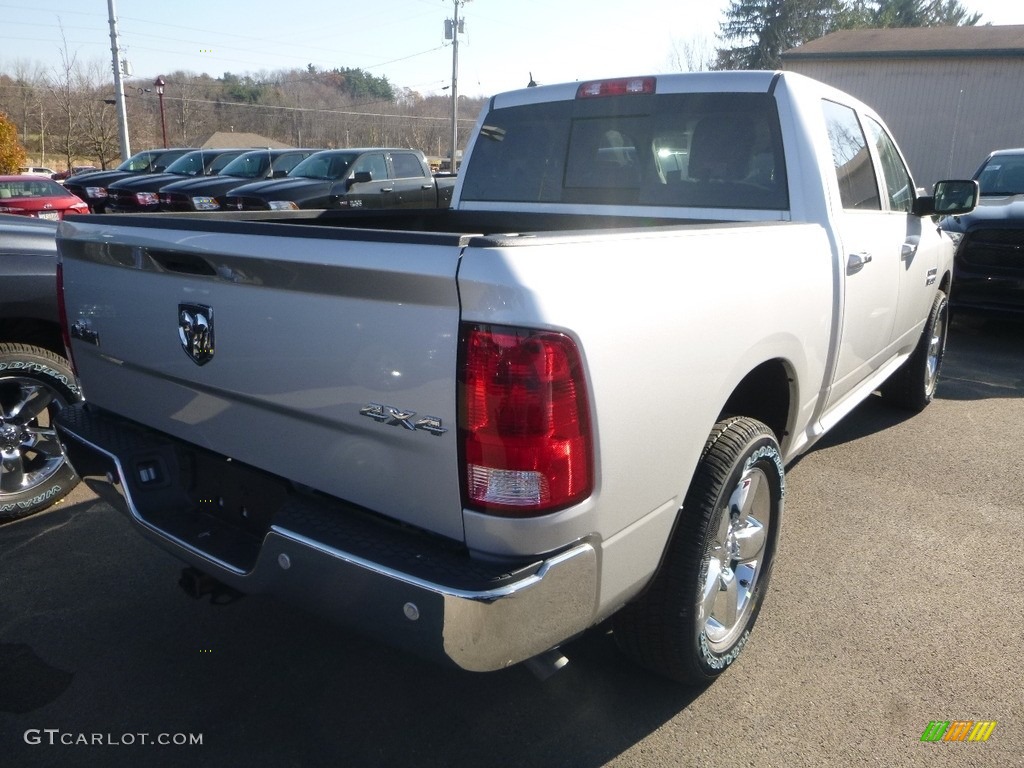 2018 1500 Big Horn Crew Cab 4x4 - Bright Silver Metallic / Black/Diesel Gray photo #5