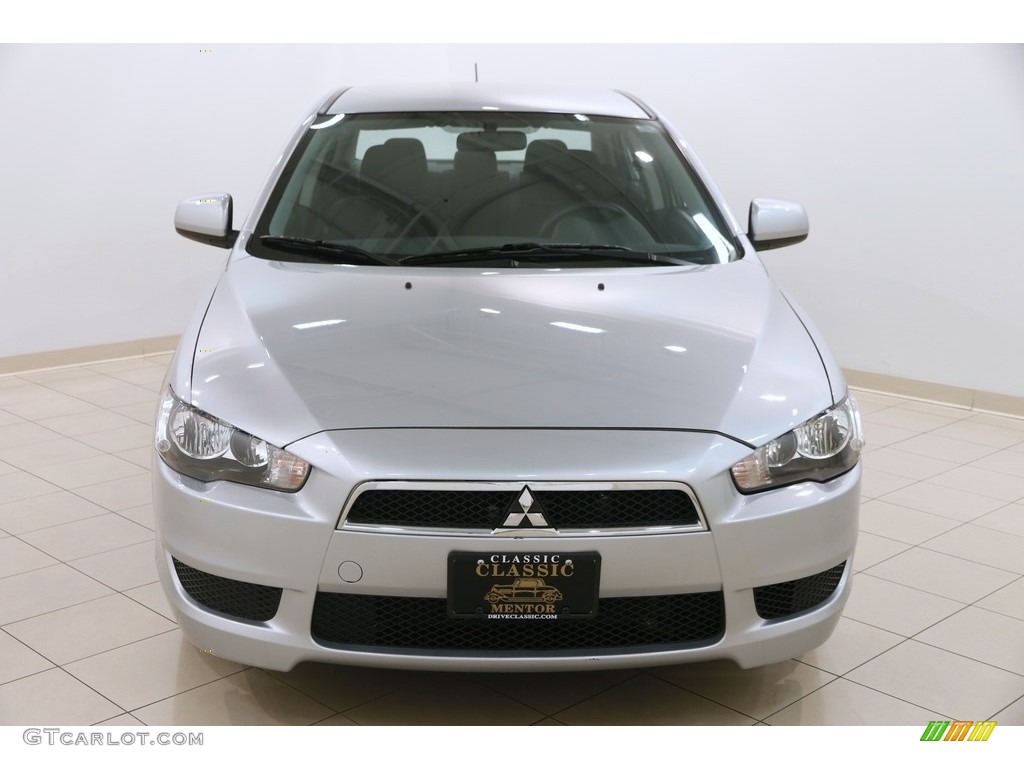 2011 Lancer ES - Apex Silver Metallic / Black photo #2