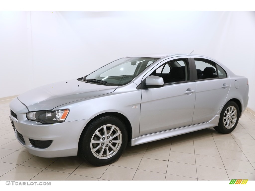 2011 Lancer ES - Apex Silver Metallic / Black photo #3