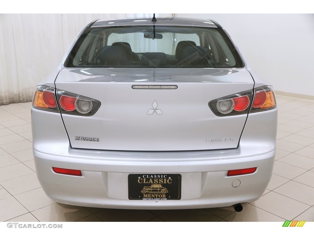 2011 Lancer ES - Apex Silver Metallic / Black photo #24