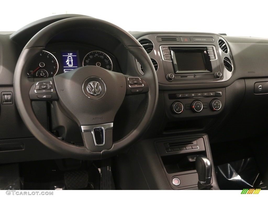 2016 Volkswagen Tiguan S 4MOTION Charcoal Dashboard Photo #124111026
