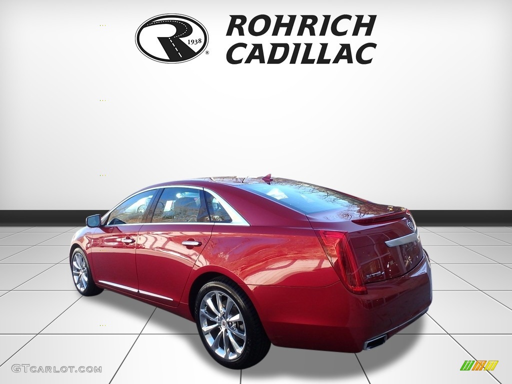 2013 XTS Luxury AWD - Crystal Red Tintcoat / Medium Titanium/Jet Black photo #3