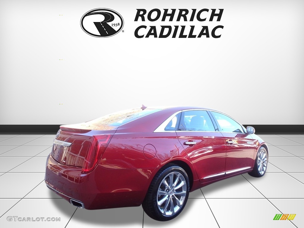 2013 XTS Luxury AWD - Crystal Red Tintcoat / Medium Titanium/Jet Black photo #5