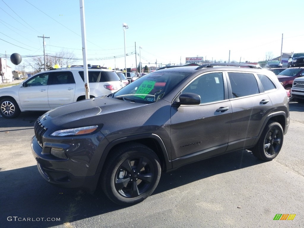 2018 Cherokee Altitude 4x4 - Granite Crystal Metallic / Black photo #1