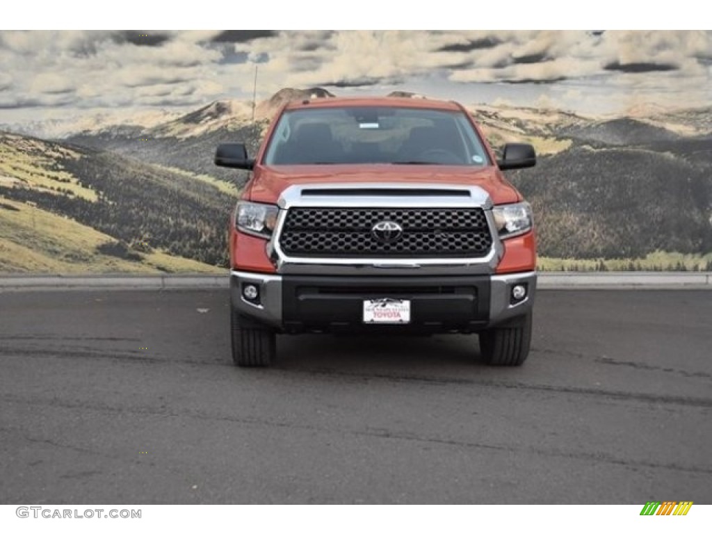 2018 Tundra SR5 CrewMax 4x4 - Inferno Orange / Black photo #2