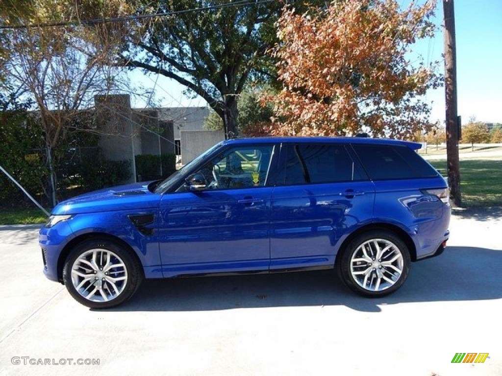 Estoril Blue 2017 Land Rover Range Rover Sport SVR Exterior Photo #124114099