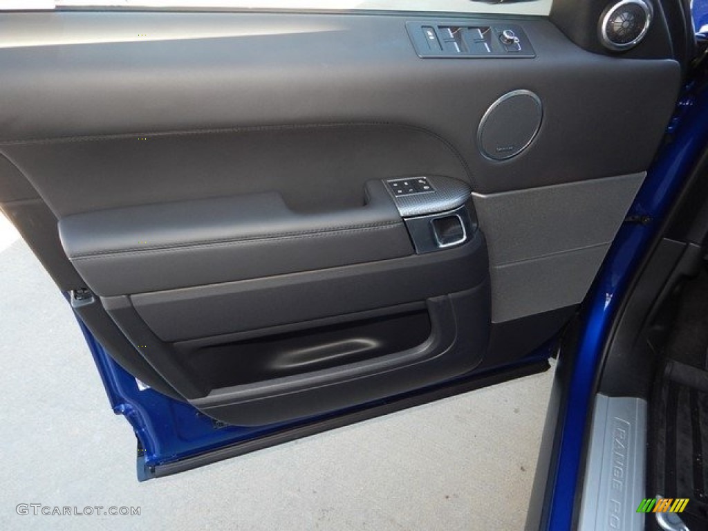 2017 Land Rover Range Rover Sport SVR Ebony/Ebony Door Panel Photo #124114214