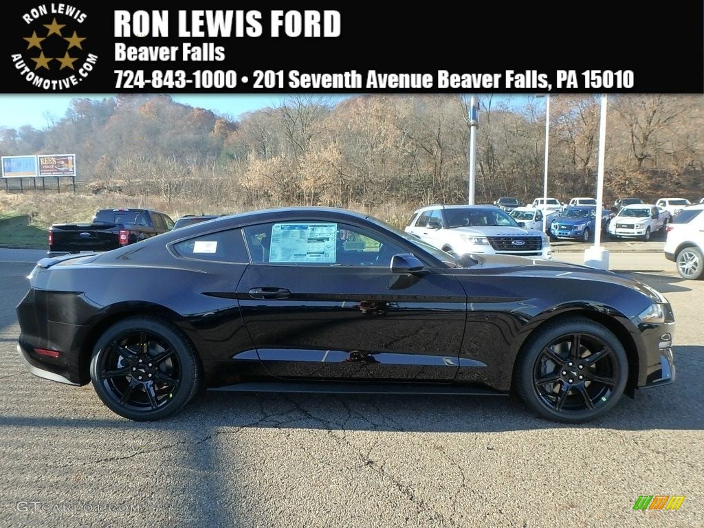 Shadow Black Ford Mustang