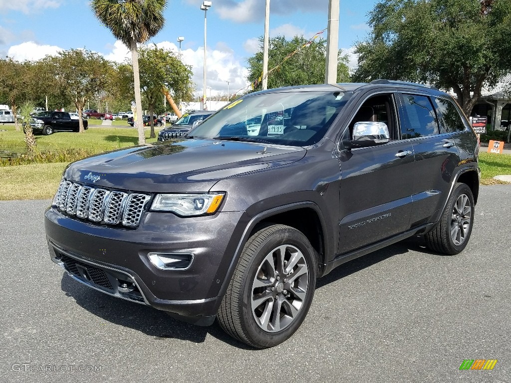 Granite Crystal Metallic 2018 Jeep Grand Cherokee Overland 4x4 Exterior Photo #124116619