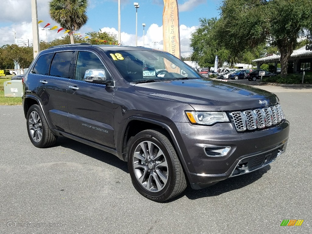 Granite Crystal Metallic 2018 Jeep Grand Cherokee Overland 4x4 Exterior Photo #124116766