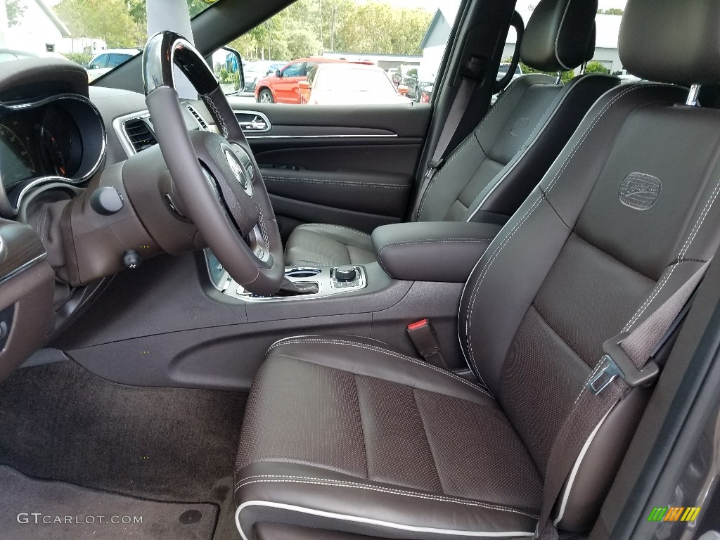 Brown Interior 2018 Jeep Grand Cherokee Overland 4x4 Photo #124116808