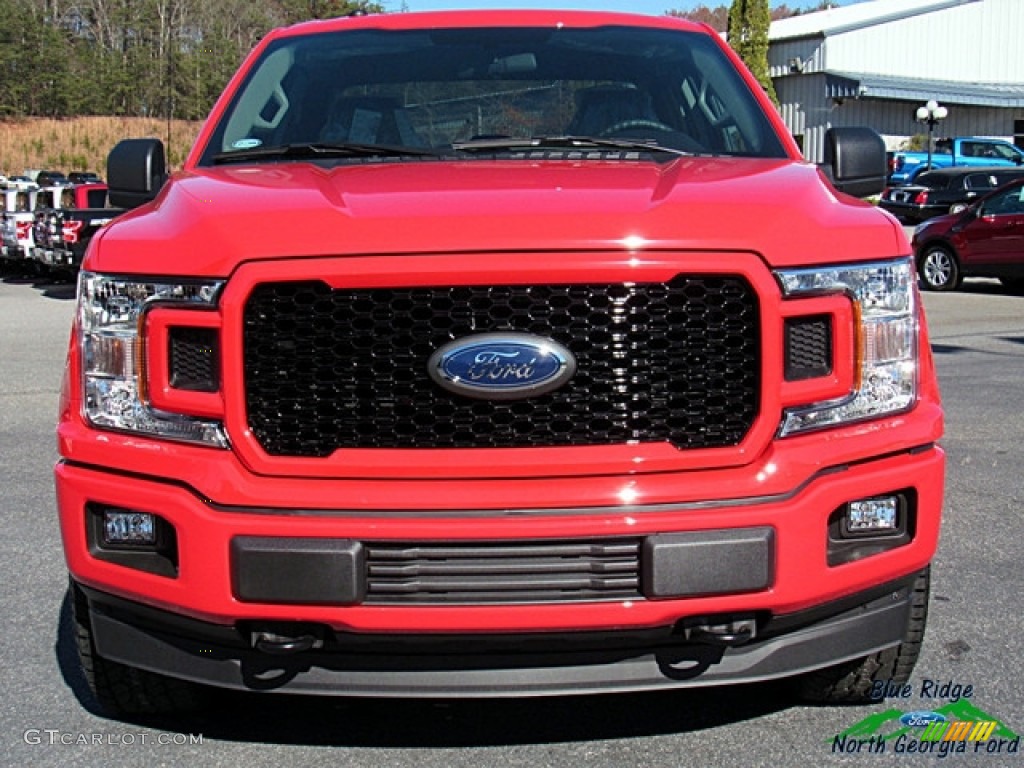 2018 F150 XL SuperCab 4x4 - Race Red / Earth Gray photo #8