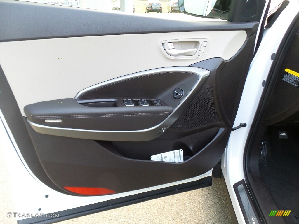 2018 Hyundai Santa Fe Sport 2.0T Ultimate AWD Beige Door Panel Photo #124121560