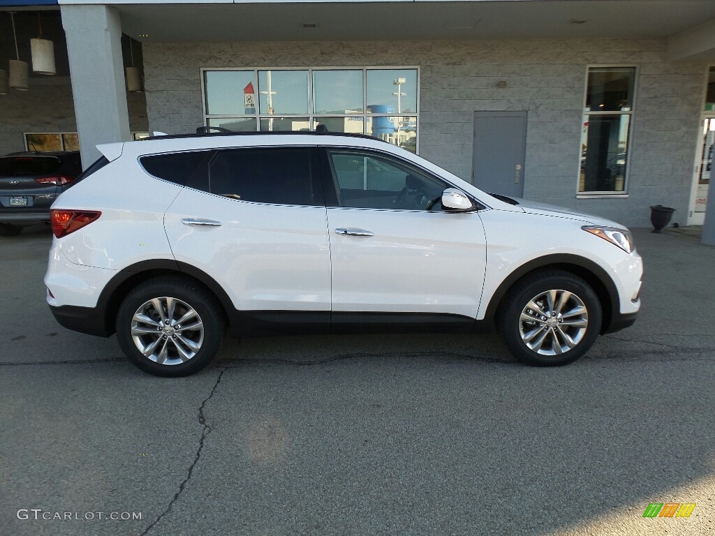 Pearl White 2018 Hyundai Santa Fe Sport 2.0T AWD Exterior Photo #124122331