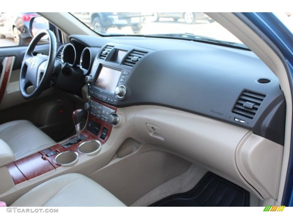 2008 Highlander Limited - Blue Streak Metallic / Sand Beige photo #32