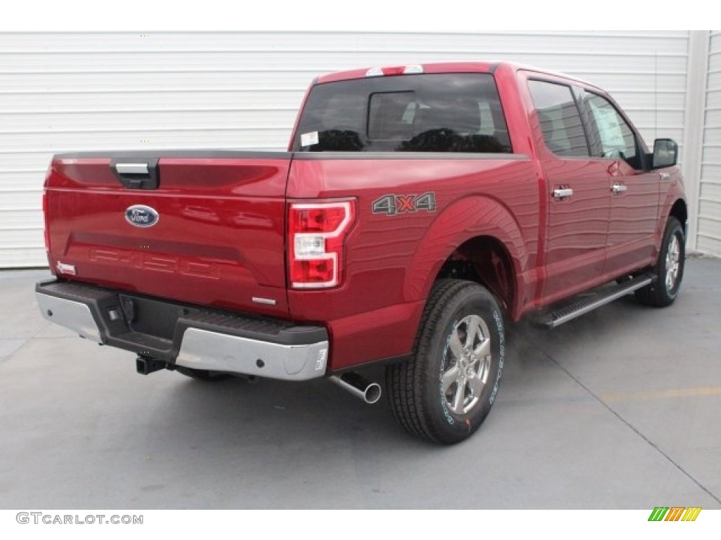 2018 F150 XLT SuperCrew 4x4 - Ruby Red / Earth Gray photo #8