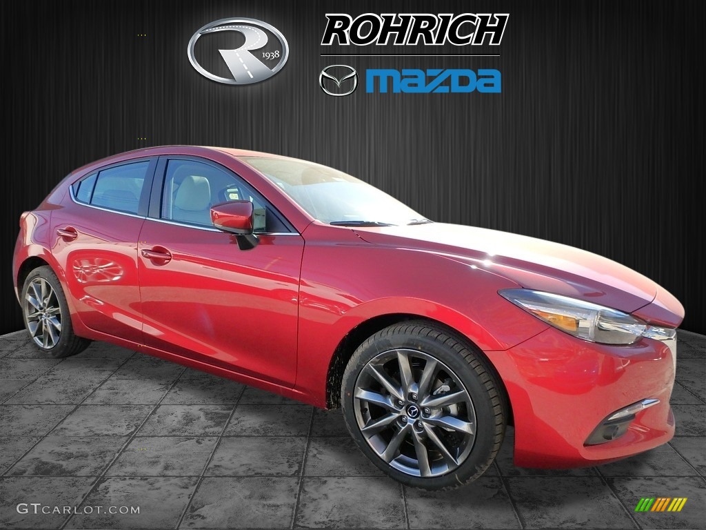 2018 MAZDA3 Grand Touring 5 Door - Soul Red Metallic / Parchment photo #1