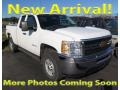 Summit White 2013 Chevrolet Silverado 2500HD Work Truck Extended Cab 4x4
