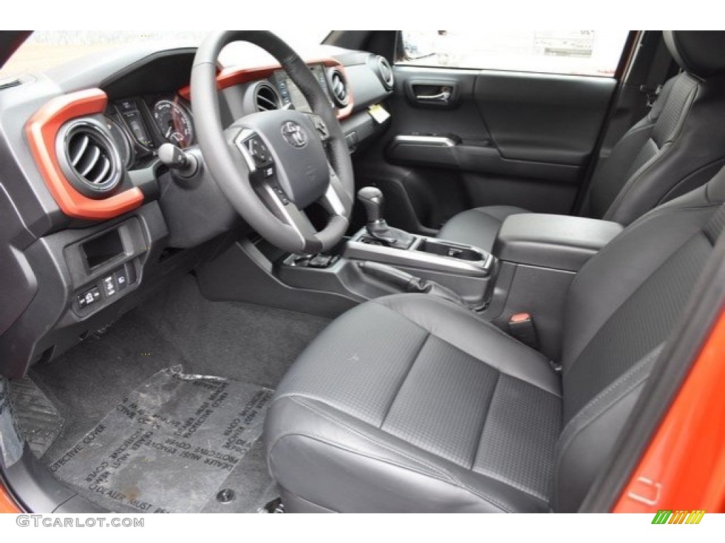 Black Interior 2018 Toyota Tacoma TRD Sport Double Cab 4x4 Photo #124125457