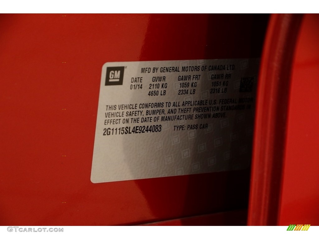 2014 Impala LT - Crystal Red Tintcoat / Jet Black/Dark Titanium photo #20