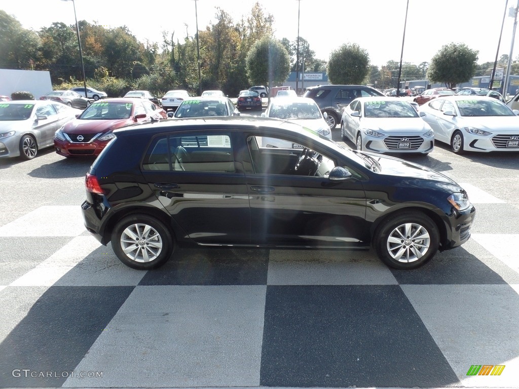 2017 Golf 4 Door 1.8T S - Black / Titan Black photo #3