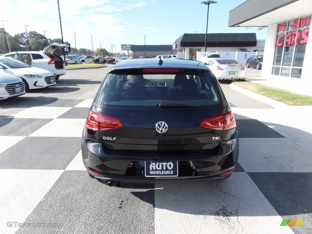 2017 Golf 4 Door 1.8T S - Black / Titan Black photo #4