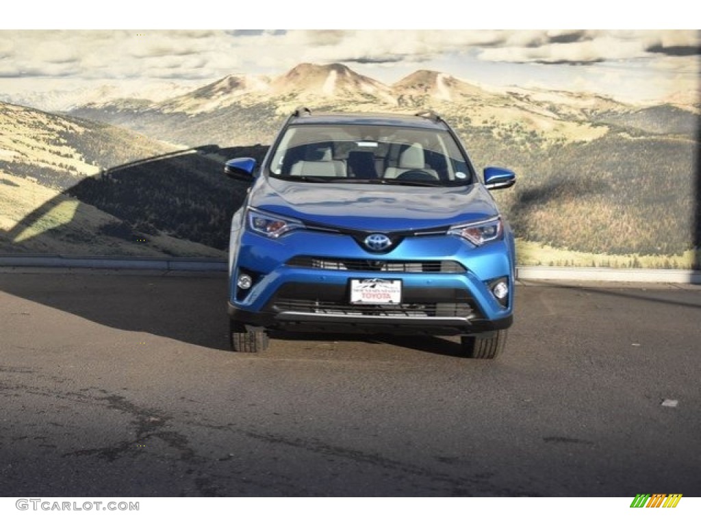 2018 RAV4 Limited AWD Hybrid - Electric Storm Blue / Ash photo #2