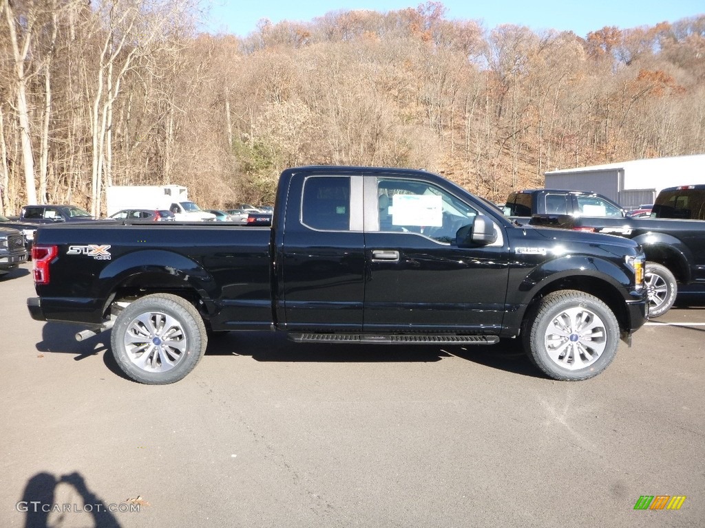 2018 F150 XL SuperCab 4x4 - Shadow Black / Earth Gray photo #1