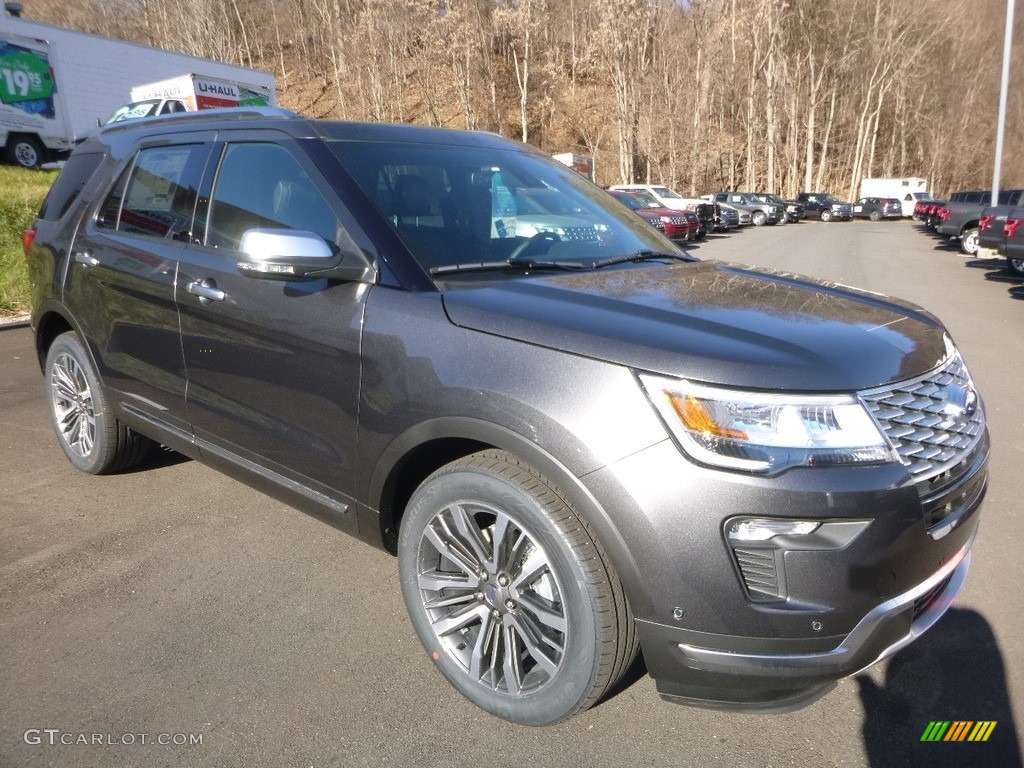 2018 Explorer Platinum 4WD - Magnetic Metallic / Ebony Black photo #3